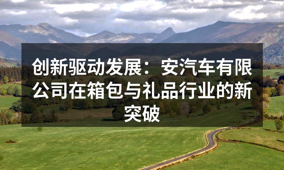 安汽车有限公司新推出的时尚旅行箱包